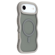 iPhone Air Etui hybrydowa z magnetycznym brzegiem fali - szary