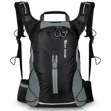 Sportowy plecak rowerowy West Biking - 16L - Szary/Czarny
