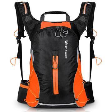 Sportowy plecak rowerowy West Biking - 16L - Pomarańczowy / Czarny