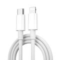 Kabel WiWU C008 Classic 30W USB-C / Lightning - 1,2 m - biały