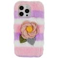 iPhone 14 Pro Etui z TPU 3D Plush Puszysta zima