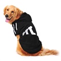 Zimowy Sweter dla Psa z Dwiema Nogawkami - 4XL - Czarny