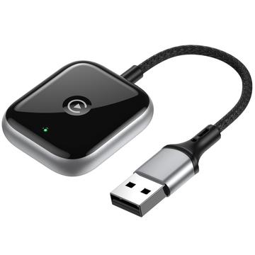 Przewodowy i bezprzewodowy klucz sprzętowy CarPlay do iPhone\'a - czarny