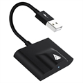 Bezprzewodowy Adapter Samochodowy do Android - USB, USB-C - Czarny