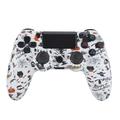 Bezprzewodowy kontroler do gier Gamepad do PS4 Joystick do gier z głośnikiem i gniazdem słuchawkowym stereo - Biały Halloween