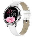 Elegancki Damski Smartwatch z Pulsometrem MK20 - Srebrny