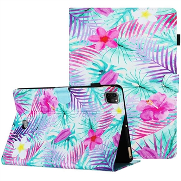 iPad Pro 11 (2024) Etui Folio Wonder Series - Liście i kwiaty