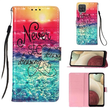 Samsung Galaxy A12 Etui-Portfel Wonder Seria - Never Stop Dreaming