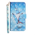 Samsung Galaxy A21s Etui Portfel Wonder Series - Niebieski Motyl