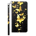 Sony Xperia 5 III Etui-Portfel Wonder Seria - Złoty Motyl