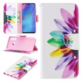 Etui z portfelem z serii Wonder do Huawei P30 Lite - Kwiat