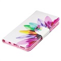 Etui z portfelem z serii Wonder do Huawei P30 Lite - Kwiat