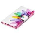Etui z portfelem z serii Wonder do Samsung Galaxy A50 - Kwiat