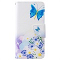 Etui z portfelem z serii Wonder do Samsung Galaxy S10 - Niebieski Motyl