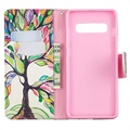 Etui z portfelem z serii Wonder do Samsung Galaxy S10+ - Kolorowe Drzewo