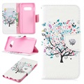 Etui z portfelem z serii Wonder do Samsung Galaxy S10e - White Flowers