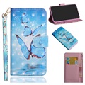 Etui z Portfelem z Serii Wonder do Samsung Galaxy S20 FE - Niebieski Motyl