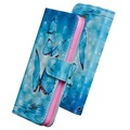 Etui z Portfelem z Serii Wonder do Samsung Galaxy S20 FE - Niebieski Motyl