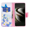 Etui-Portfel z serii Wonder - Samsung Galaxy S22 5G - Niebieski Motyl