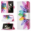 Etui-Portfel z serii Wonder - Samsung Galaxy S22 5G - Kwiat