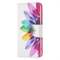 Etui-Portfel z serii Wonder - Samsung Galaxy S22 5G - Kwiat