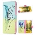 iPhone 14 Max Etui z Portfelem z Serii Wonder - Ptaki