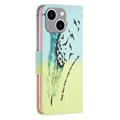 iPhone 14 Max Etui z Portfelem z Serii Wonder - Ptaki