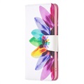 iPhone 14 Max Etui z Portfelem z Serii Wonder - Kwiat