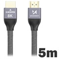 Kabel HDMI 2.1 8K 60Hz / 4K 120Hz / 2K 144Hz Wozinsky - 5m - Szary