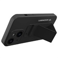 Silikonowy Pokrowiec Wozinsky Kickstand do iPhone 13 Mini - Czarne