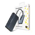 Wozinsky WDS03Y5S Hub USB-C 14 w 1 z obsługą trzech monitorów - szary