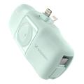 Wozinsky WF16-YLS 5000mAh Lightning Power Bank z wbudowanym kablem USB-C i ładowarką do Apple Watch - 15W