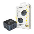 Wozinsky WHBC09Y8S Wielofunkcyjny koncentrator USB-C 12 w 1 z bezprzewodowym ładowaniem 15W - szary