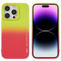 iPhone 14 Pro Etui z TPU X-Level Rainbow - Czerwień / Żółty