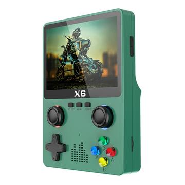 X6 HD 3,5-calowa przenośna konsola do gier z wbudowanym urządzeniem do gier wideo i podwójnym joystickiem