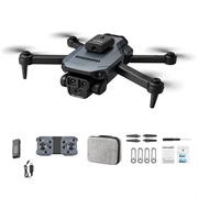 XKJ K6 MAX 3-kamerowy dron HD do fotografii lotniczej ze składanym quadcopterem RC z pojedynczą baterią - szary