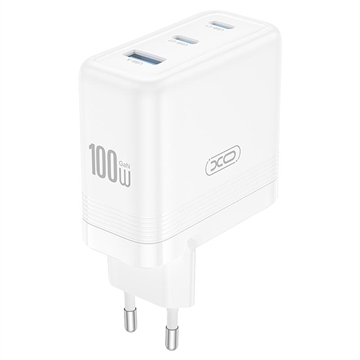Ładowarka sieciowa PD XO CE35 100W - 2x USB-C i USB-A - biała