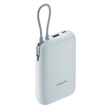 Power Bank Xiaomi 10000mAh ze zintegrowanym kablem USB-C 22.5W - Lodowy błękit
