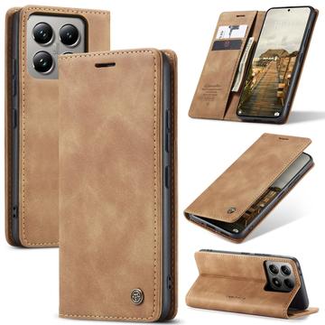 Xiaomi 14T Pro Etui z Portfelem Caseme 013 - Brąz