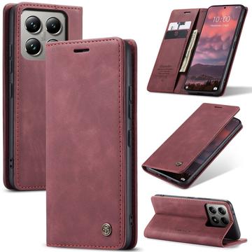 Xiaomi 14T Pro Etui z Portfelem Caseme 013 - Czerwone Wino