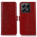 Xiaomi 14T Pro Skórzane Etui z Portfelem Crocodile z RFID