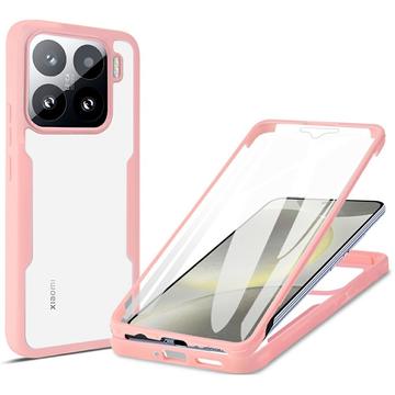 Xiaomi 15 Etui z Serii 360 Protection - Róż / Przezroczyste