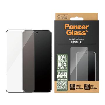 Szkło Hartowane PanzerGlass Ultra-Wide Fit do Xiaomi 15 - Czarna krawędź