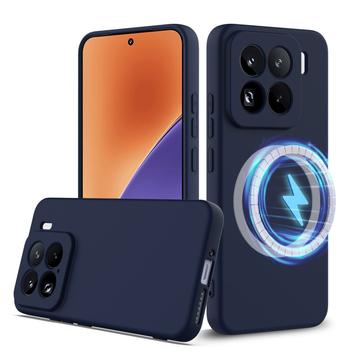 Xiaomi 15 Pro Etui z Płynnego Silikonu - kompatybilne z MagSafe - Ciemnoniebieski