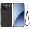 Xiaomi 15 Pro Etui z płynnego silikonu z paskiem na rękę