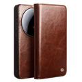 Klasyczne Skórzane Etui z Portfelem Qialino do Xiaomi 15 Ultra