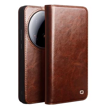 Klasyczne Skórzane Etui z Portfelem Qialino do Xiaomi 15 Ultra