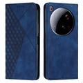 Xiaomi 15 Ultra Etui portfelowe z wzorem rombów z magnetycznym zamknięciem