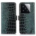 Xiaomi 15T Skórzane Etui z Portfelem Crocodile z RFID