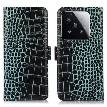 Xiaomi 15T Skórzane Etui z Portfelem Crocodile z RFID